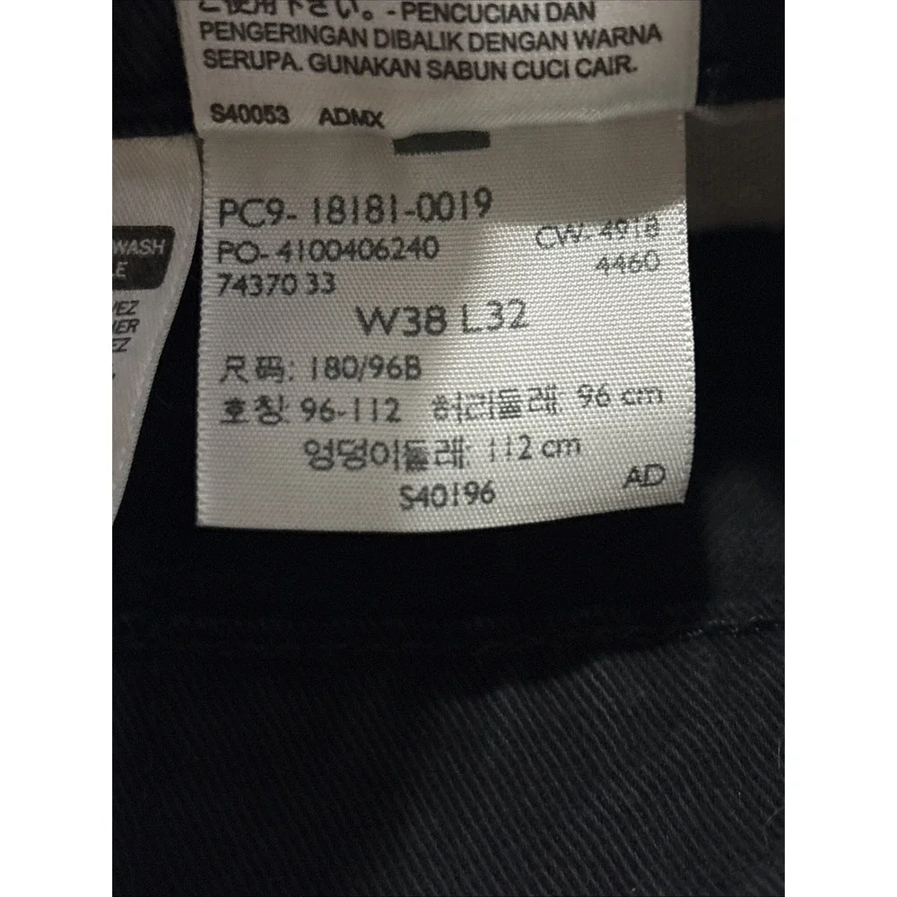 Levis 541 Athletic Taper Jeans Mens W38 L32 Black Denim Pants 18181-0019